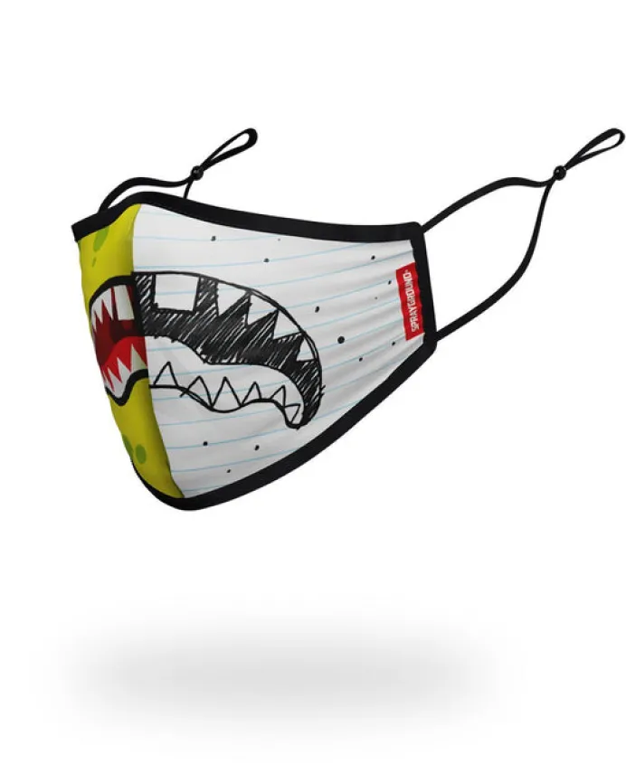 ADULT DOODLEBOB SPLIT SHARK FORM FITTING FACE-COVERING