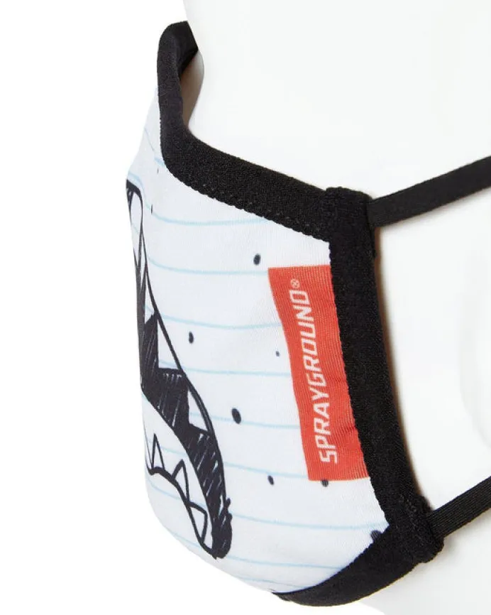 ADULT DOODLEBOB SPLIT SHARK FORM FITTING FACE-COVERING