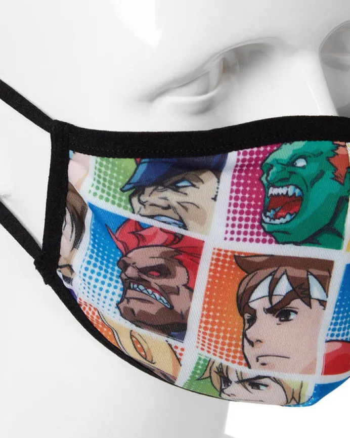ADULT STREET FIGHTER PLAYER SELECT FORM FITTING FACE-COVERING