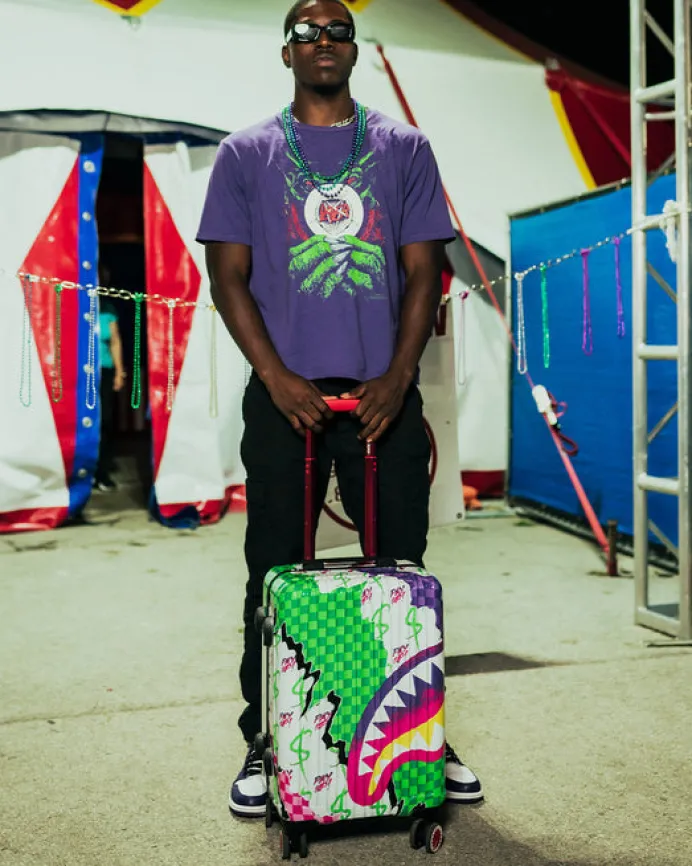 DREAMY TECHNICOLOR SHARKNAUTICS HARDSHELL CARRY-ON LUGGAGE