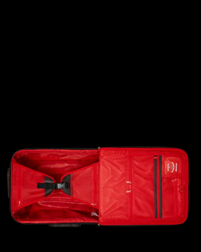 EXTERIOR GOLD ZIP POCKET SHARKS IN PARIS JETSETTER CARRY-ON LUGGAGE