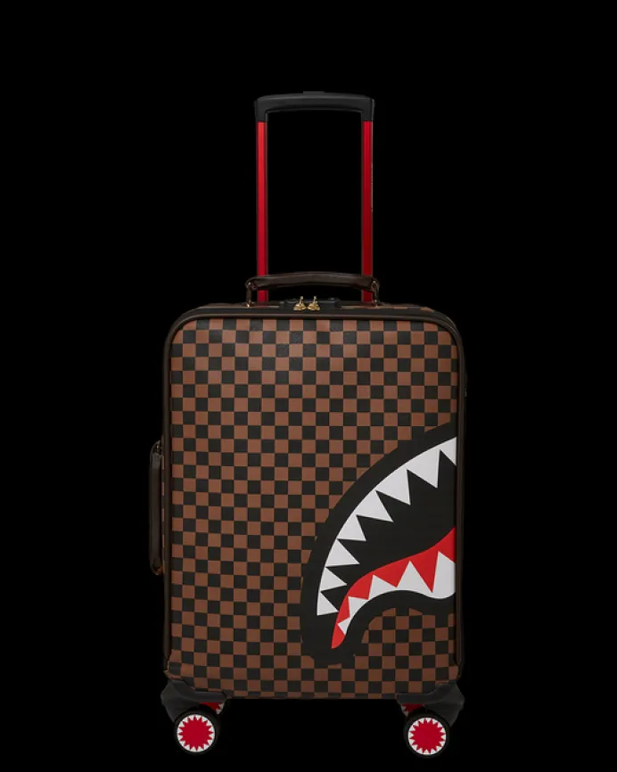 EXTERIOR GOLD ZIP POCKET SHARKS IN PARIS JETSETTER CARRY-ON LUGGAGE