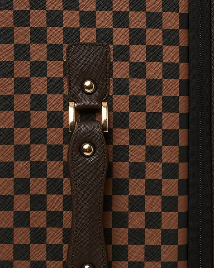 EXTERIOR GOLD ZIP POCKET SHARKS IN PARIS JETSETTER CARRY-ON LUGGAGE