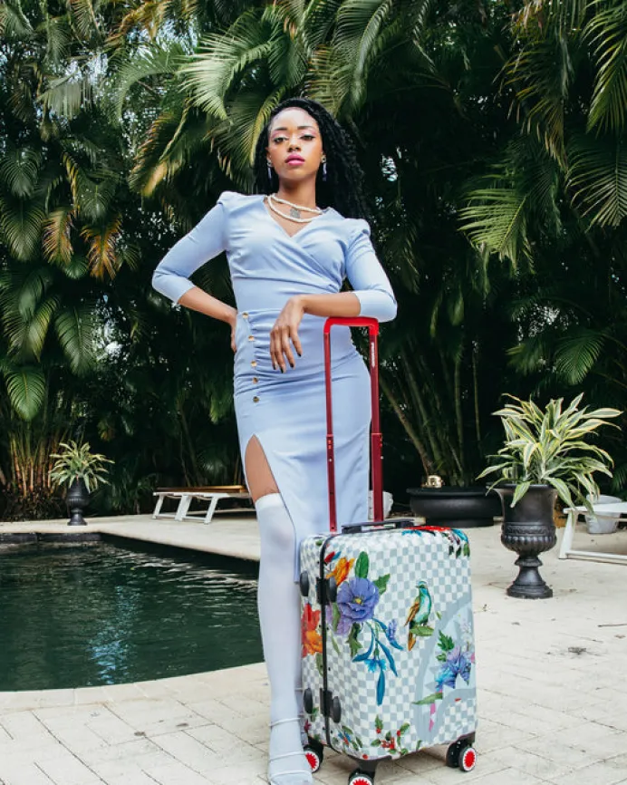 JARDIN DU PALAIS SHARKNAUTICS HARDSHELL CARRY-ON LUGGAGE