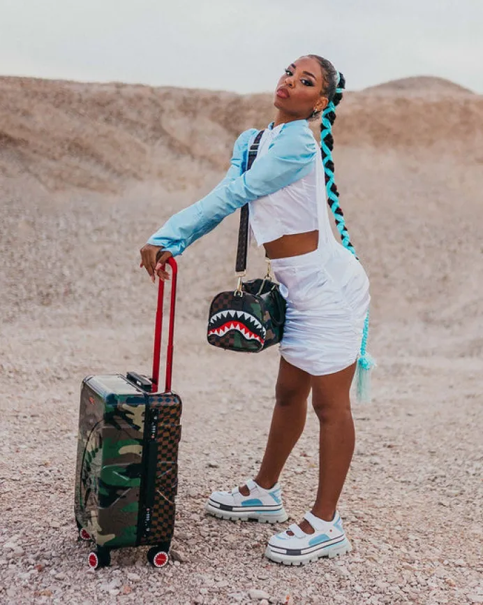 JUNGLE PARIS 21.5u201d CARRY-ON SHARKITECTURE LUGGAGE