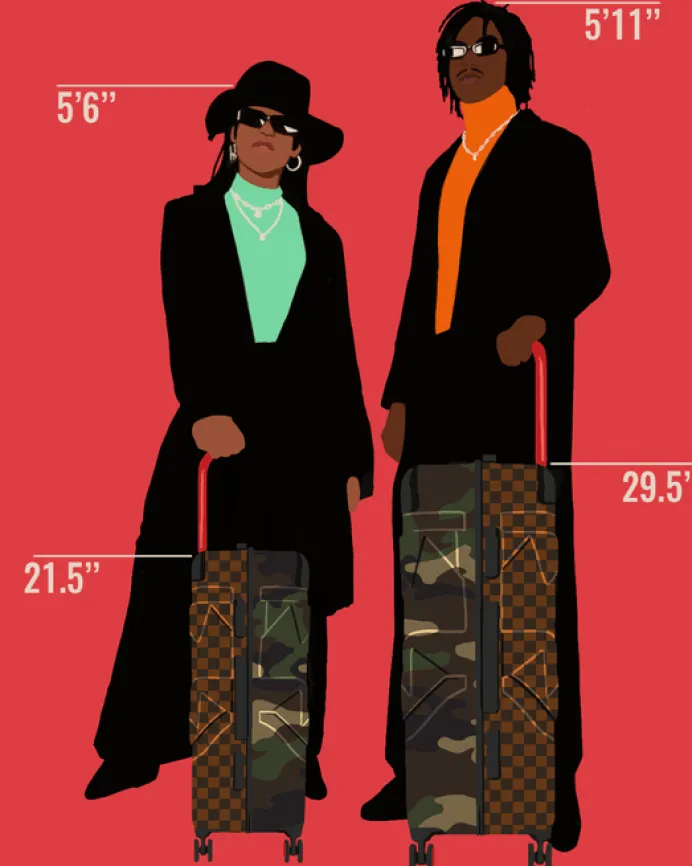 JUNGLE PARIS 21.5u201d CARRY-ON SHARKITECTURE LUGGAGE