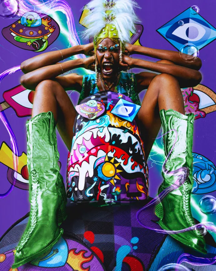 MAD SCIENTIST (6 REMOVABLE EYES) BACKPACK