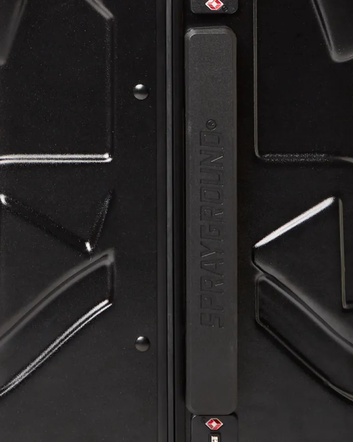 MOLDED SHARKITECTURE BLACK HARDSHELL CARRY-ON LUGGAGE