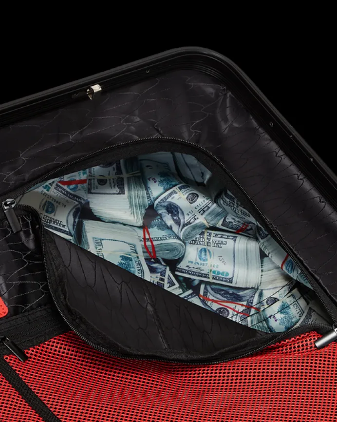 MOLDED SHARKITECTURE BLACK HARDSHELL CARRY-ON LUGGAGE