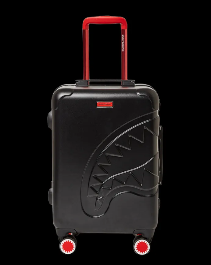 MOLDED SHARKITECTURE BLACK HARDSHELL CARRY-ON LUGGAGE