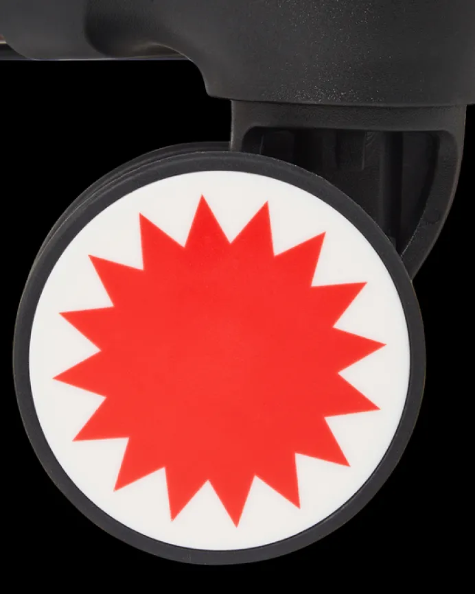 MOLDED SHARKITECTURE RED HARDSHELL CARRY-ON LUGGAGE