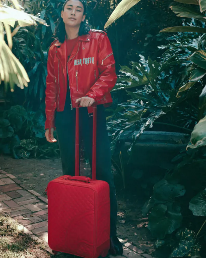 RED RIVIERA JETSETTER CARRY-ON LUGGAGE