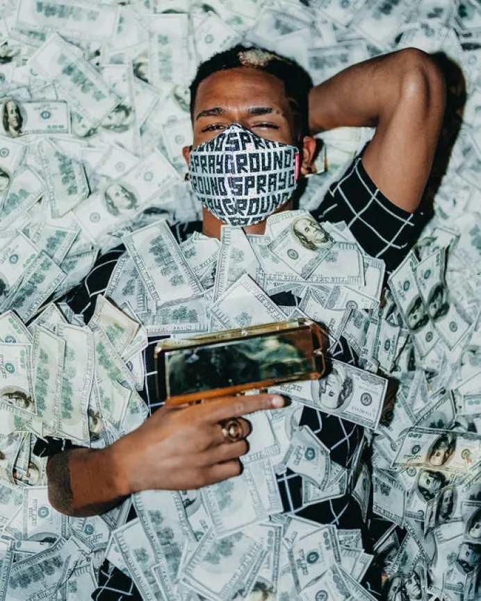 SPRAYGROUND INFINITI 3M REFLECTIVE FACE MASK