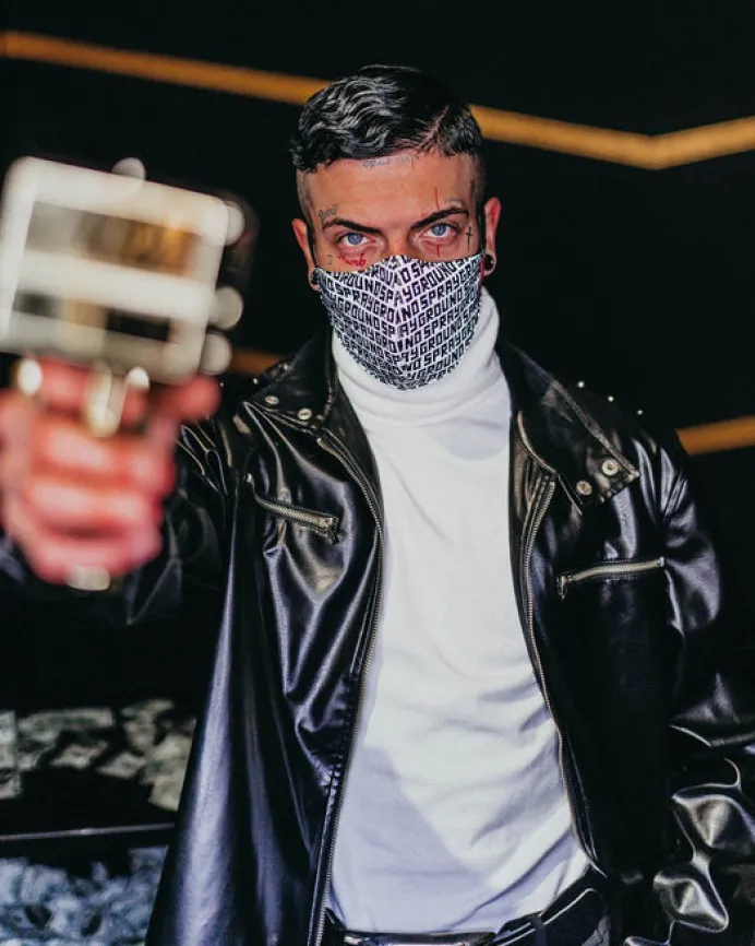 SPRAYGROUND INFINITI 3M REFLECTIVE FACE MASK