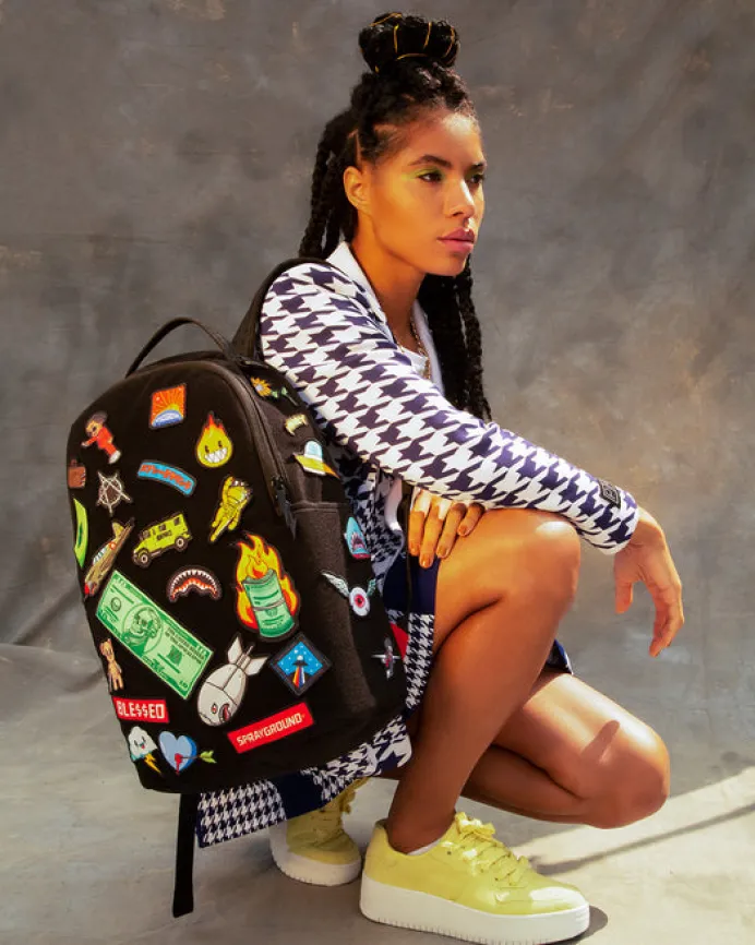 THE 32 REMOVABLE PATCHES VELCRO BACKPACK