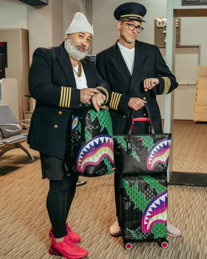 THE WILD ONE SHARKNAUTICS HARDSHELL CARRY-ON LUGGAGE