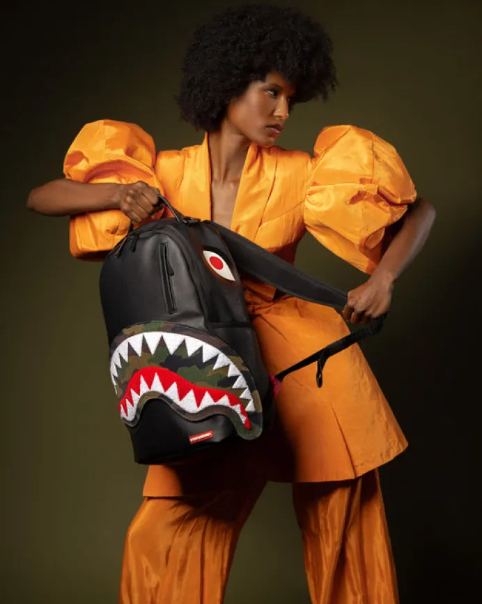 VELCRO SHARK - 3 INTERCHANGEABLE SHARKS BACKPACK (DLXV)
