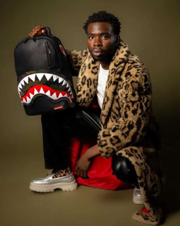 VELCRO SHARK - 3 INTERCHANGEABLE SHARKS BACKPACK (DLXV)